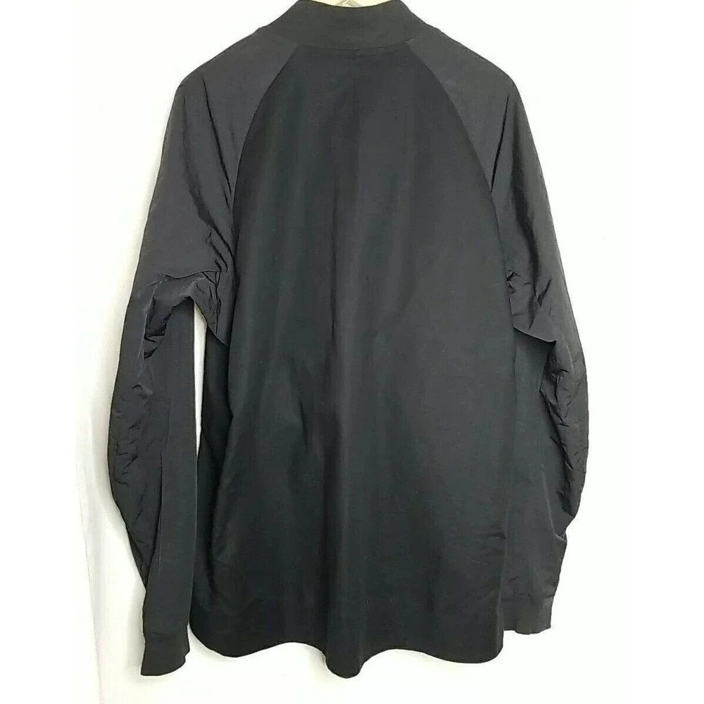 Nike Tech Mens XL Jacket Woven Varsity‎ 832192-010 Black Full Zip Sportswear